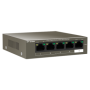 Switch 4 porturi Gigabit PoE, 1 port RJ45 Gigabit - IP-COM G1105P-4-63W IP-COM - 2