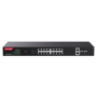 Switch 16 porturi Gigabit PoE, 2 x RJ45 Gigabit Uplink, 2 x SFP Gigabit, 1U - IP-COM G1120P-16-250W IP-COM - 1