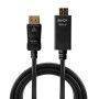 Cablu Lindy 1m DisplayPort la HDMI 4K30Hz, rezolutie maxima  3840x2160@ 30Hz 4:4:4 8bit, latime de banda suportata 10.2Gbps LIND