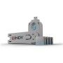 Adaptor Lindy LY-40452, USB Port Locks 4x, blue LINDY - 2