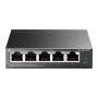 "5-Port Gigabit Easy Smart Switch with 4-Port PoE+ PORT: 4× Gigabit PoE+ Ports, 1× Gigabit Non-PoE Ports SPEC: 802.3at/af, 65 W 