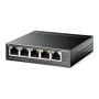 "5-Port Gigabit Easy Smart Switch with 4-Port PoE+ PORT: 4× Gigabit PoE+ Ports, 1× Gigabit Non-PoE Ports SPEC: 802.3at/af, 65 W 