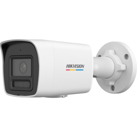 Camera de supraveghere IP Bullet 2MP ColorVu Hikvision DS-2CD1027G2H- LIU(2.8MM), lentila fixa 2.8mm, iluminare: Color: 0.0005 L