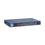 Switch PoE Hikvision DS-3E1326P-EI/M: 24 × 10/100 Mbps PoE port,1 × Gigabit combo,1 × Gigabit RJ45 port, 24 porturi PoE maxim 30