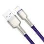 CABLU alimentare si date Baseus Cafule Metal, Fast Charging Data Cable pt. smartphone, USB la Lightning Iphone 2.4A, 2m, violet 