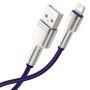 CABLU alimentare si date Baseus Cafule Metal, Fast Charging Data Cable pt. smartphone, USB la Lightning Iphone 2.4A, 2m, violet 