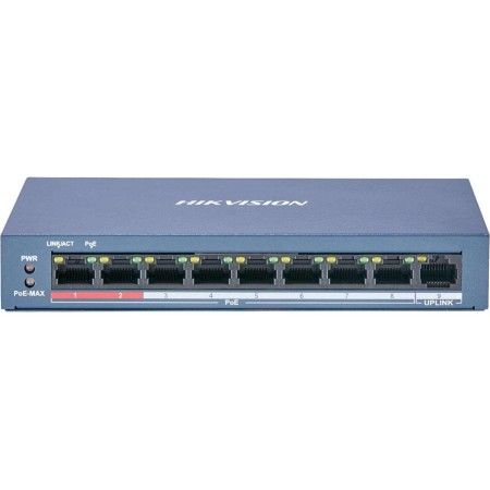 Switch Hikvision DS-3E0109P-E©, 8-port, PoE HIKVISION - 1