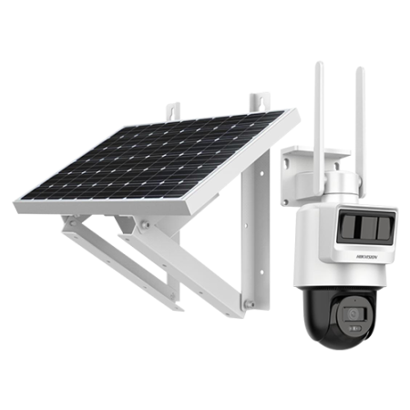 Camera PT IP, 4MP, 4G, 2.8mm, IR 30m, Audio, PIR+Radar, Panou solar, Acumulator - HIKVISION DS-2DE2C400IWG-K-4G-C05S10-2.8mm HIK