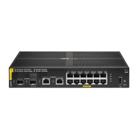 HPE Aruba Networking CX 6100 12G Class4 PoE 2G/2SFP+ 139W Switch ARUBA NETWORKS - 1