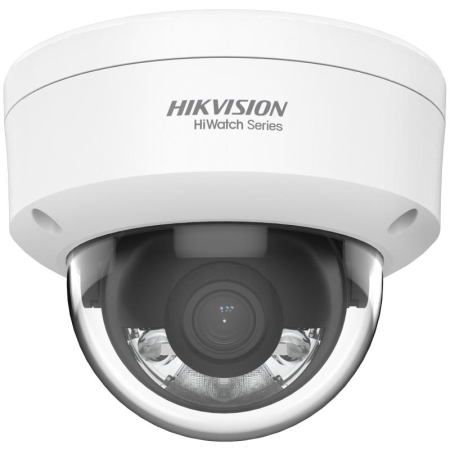 Camera de supraveghere IP Dome 2MP HiWatch Hikvision HWI-D129HA(2.8MM), lentila fixa 2.8mm, iluminare min: Color: 0.001 Lux @(F1