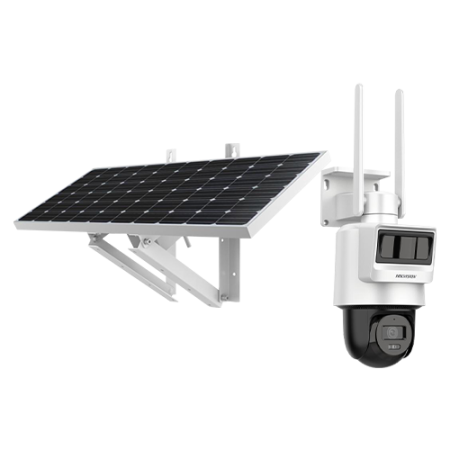 Camera PT IP, 4MP, 4G, 2.8mm, IR 30m, Audio, PIR+Radar, Panou solar, Acumulator - HIKVISION DS-2DE2C400IWG-K-4G-C09S20-2.8mm HIK