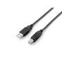 EQUIP 128860 USB 2.0 Type A to Type B Cable, 1.8m , Black, 16x15x1800mm EQUIP - 1