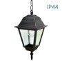 Pendul tip felinar Vivalux RIGA, E27, max 1x60W, IP44, 145x145x1150mm, Negru, bec neinclus VIVALUX - 1