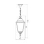 Pendul tip felinar Vivalux RIGA, E27, max 1x60W, IP44, 145x145x1150mm, Negru, bec neinclus VIVALUX - 2