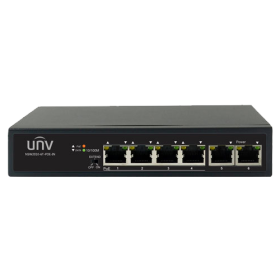 Switch 4 porturi PoE+, 2 porturi uplink RJ45 - UNV NSW2010-6T-POE-IN UNIVIEW - 1