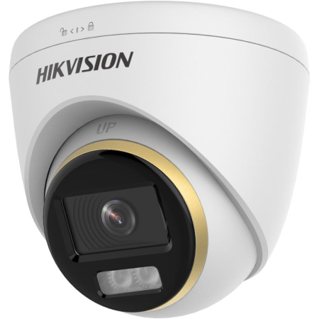 Camera de supraveghere Turret 3K ColorVu Dual-light PoC Hikvision DS-2CE72KF3T-LE(2.8MM), lentila fixa 2.8mm, iluminare min: 0.0