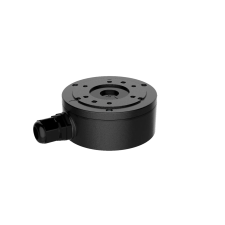 Doza conexiune camere Hikvision DS-1280ZJ-XS(Black) aluminiu, dimensiuni: Φ100 x 43.2 x 129mm, greutate: 320g, compatibil cu: c 
