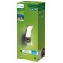 Aplica LED pentru exterior cu senzor de miscare Philips SPLAY, 3.8W, 800 lm, lumina calda (2700K), IP44, 240x160x80mm, Antracit 