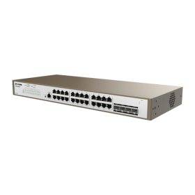 Switch 24 porturi Gigabit, 4 porturi SFP Gigabit, 1 port RJ45 consola, Management, 1U - IP-COM PRO-S24 IP-COM - 1