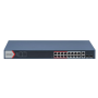 Switch 16 porturi POE Hikvision DS-3E1318P-EI(B), L2, Smart Managed, 16 × 100 Mbps PoE RJ45 ports si 2 × porturi gigabit, Putere