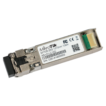 Modul SFP/SFP+/SFP28, 1/10/25G, SM, 10Km, 1310nm, Dual LC-connector - MikroTik XS+31LC10D MIKROTIK - 1