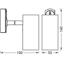 Spot cu montaj pe sina Ledvance TRACKLIGHT L CYLINDER, 1xGU10 (neinclus), max 35W, IP20, reglabil, Ø55x140mm, Negru LEDVANCE - 2