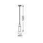 Pendul cu montaj pe sina Ledvance TRACKLIGHT CYLINDER, 1xGU10 (neinclus), max 35W, IP20, Ø55, lungime cablu 1.5m, Alb LEDVANCE -