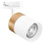 Spot cu montaj pe sina Ledvance TRACKLIGHT GOLD CYLINDER, 1xGU10 (neinclus), max 35W, IP20, reglabil, Ø65x142mm, Alb/Auriu LEDVA