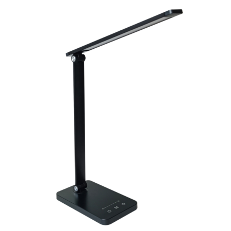 Lampa LED birou Ledvance PANAN Disk Fold, 6.5W, 255 lm, lumina alba (3000K - 6500K), dimabila, Touch control, temporizator 30/60