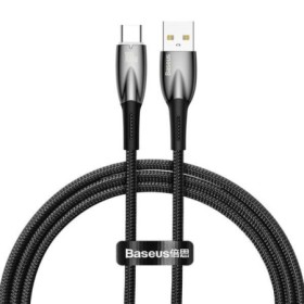 Cablu alimentare si date Baseus Glimmer, Fast Charging Data Cable pt.smartphone, USB la USB Type-C 100W, 1m, negru BASEUS - 1