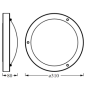 Plafoniera pentru baie Ledvance Classic Crom, E27, max. 15W LED,  metal/sticla, IP44, Ø310x80mm, bec neinclus LEDVANCE - 3