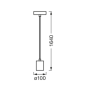 Pendul Ledvance Vintage 1906 Round Cromat, E27, max. 15W LED, Metal, IP20, Ø100mm, cablu 1.5m, bec neinclus LEDVANCE - 2