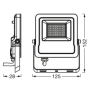 Proiector LED RGB inteligent Ledvance SMART+ Wifi cu Telecomanda, 20W, 220-240V, 1600 lm, lumina alba si color (3000K), dimabila