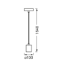 Pendul Ledvance Vintage 1906 Round Auriu, E27, max. 15W LED, Metal, IP20, Ø100mm, cablu 1.5m, bec neinclus LEDVANCE - 3