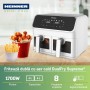 FRITEUZA DUBLA CU AER CALD HEINNER DUALFRY SUPREME HAF-H8DB17WH HEINNER - 4