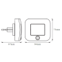 Lampa de veghe Ledvance LUNETTA Hall cu senzor de lumina, 0.7W, 10 lm, lumina calda (3000K) LEDVANCE - 2