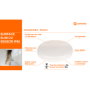 Plafoniera LED pentru exterior cu senzor de miscare Ledvance SURFACE SLIM ROUND 350, 35W, 3680 lm, lumina neutra (4000K), IP65/I