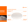 Plafoniera LED pentru exterior Ledvance SURFACE SLIM ROUND 260, 26W, 2730 lm, lumina neutra (4000K), IP65/IK10, Ø260x55mm, Alb L