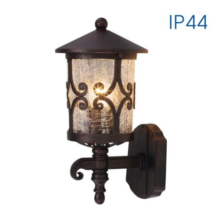 Aplica tip felinar Vivalux JARDIN UP, E27, max. 1x60W, IP44, 175x155x320mm, COFFEE, bec neinclus VIVALUX - 1