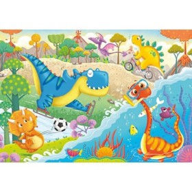 Puzzle Prietenii Mei Dinozaurii, 2X12 Piese Ravensburger - 1