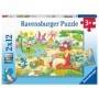 Puzzle Prietenii Mei Dinozaurii, 2X12 Piese Ravensburger - 2