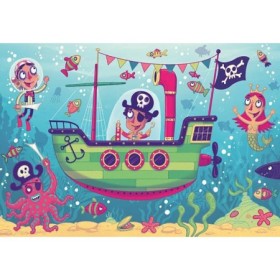 Puzzle Si Joc Barca Piratilor, 2X24 Piese Ravensburger - 1