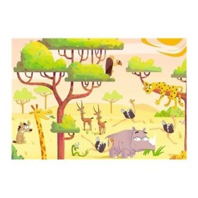 Puzzle Si Joc Animale Din Safari, 2X24 Piese Ravensburger - 1