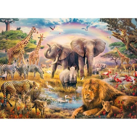 Puzzle Animale In Salbaticie, 100 Piese Ravensburger - 1