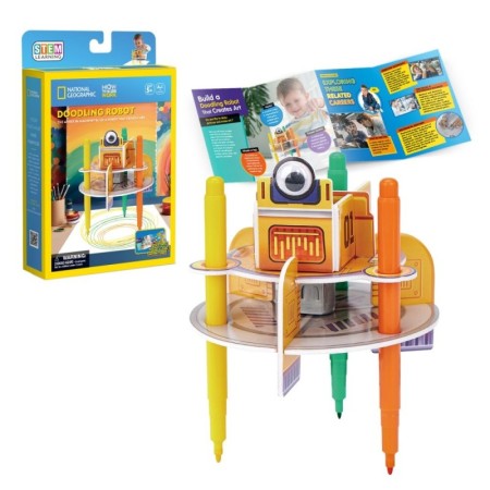 Cubic Fun - Puzzle 3D robot desenator 13 piese Cubic Fun - 1