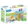 Playmobil Junior camion cu garaj de sortare