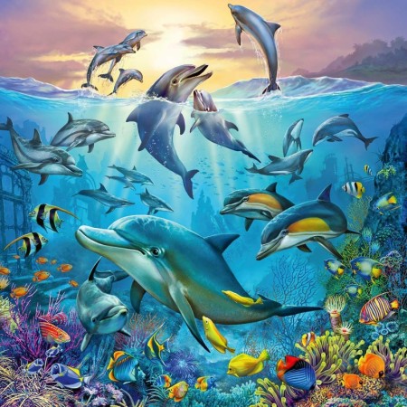 Puzzle Lumea Subacvatica, 3X49 Piese Ravensburger - 1