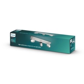 Spot Triplu Philips Runner, 3xGU10, 3x20W, IP20, 10.9x48x9cm, Metal, Argintiu PHILIPS - 1