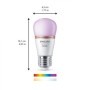 Bec LED RGB inteligent Philips Bulb P45, Wi-Fi, Bluetooth, E27, 4.9W(40W), 470 lm, lumina alba si color (2200-6500K) PHILIPS SMA