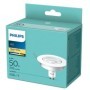 Bec LED spot Philips, GU10, 4.7W (50W), 345 lm, lumina calda (2700K), 9cm, Alb PHILIPS - 2